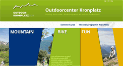 Desktop Screenshot of outdoor-kronplatz.com