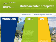 Tablet Screenshot of outdoor-kronplatz.com